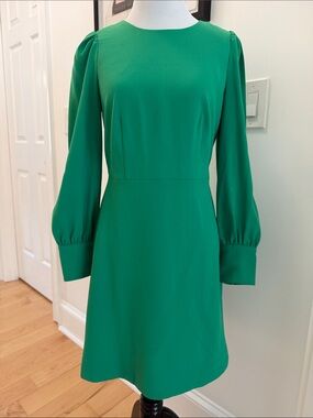 Green Long-Sleeve Dress